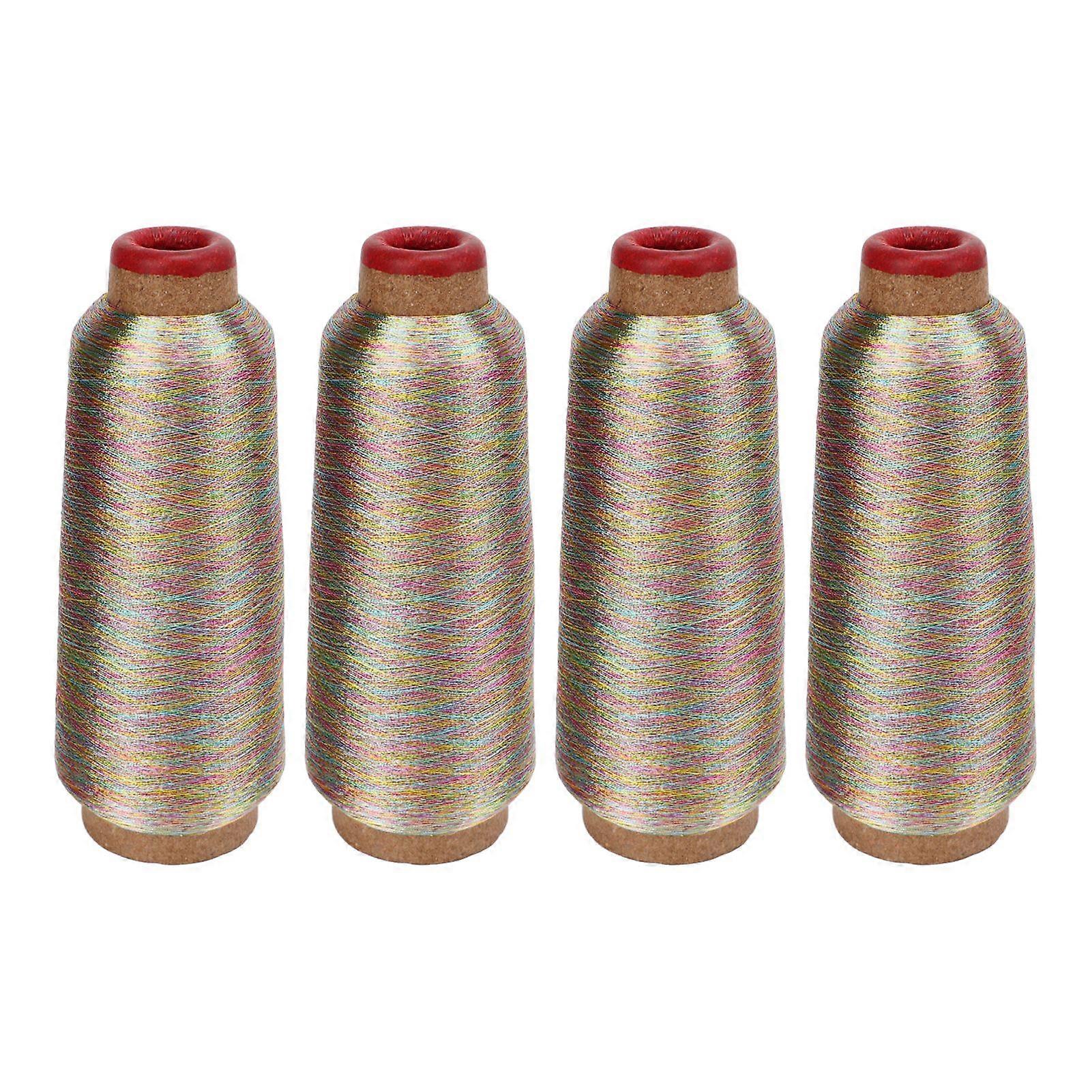 2025 أحدث طراز 4 قطع خيط الخياطة الملونة 3000 ياردة خيط صديق للبشرة