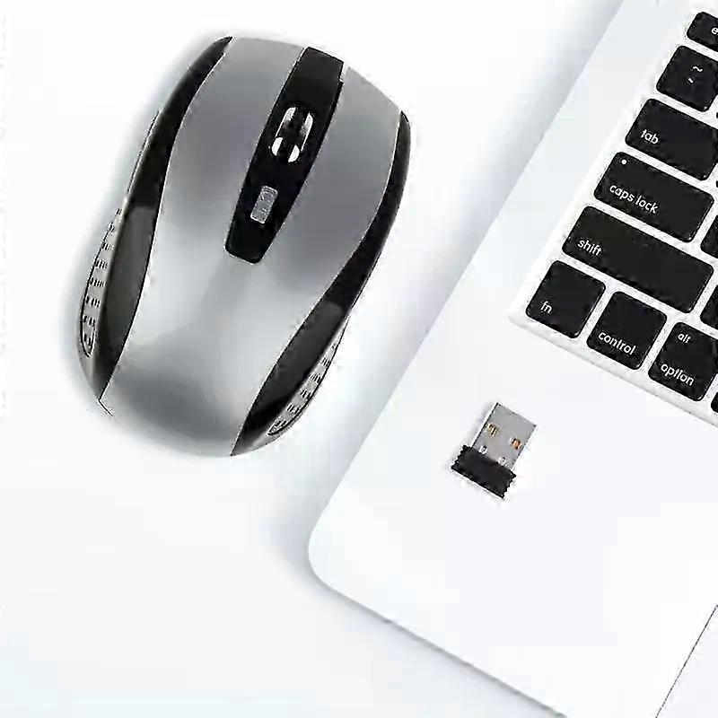 Wireless Gaming Mouse with Adjustable 1600DPI, Ergonomic Design for Notebook and PC