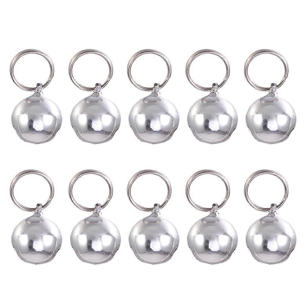 Bells for Dog Collar Charms 10pcs Jingle Sound Accessories for Cats, Puppies & Kittens Easy Clip DIY Craft Pet Supplies
