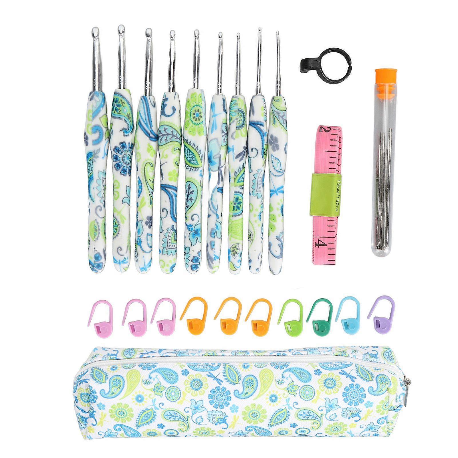 2025 Ultimo Modello Uncinetti Set TPR Soft Grip Impugnatura Ergonomica 9 PZ