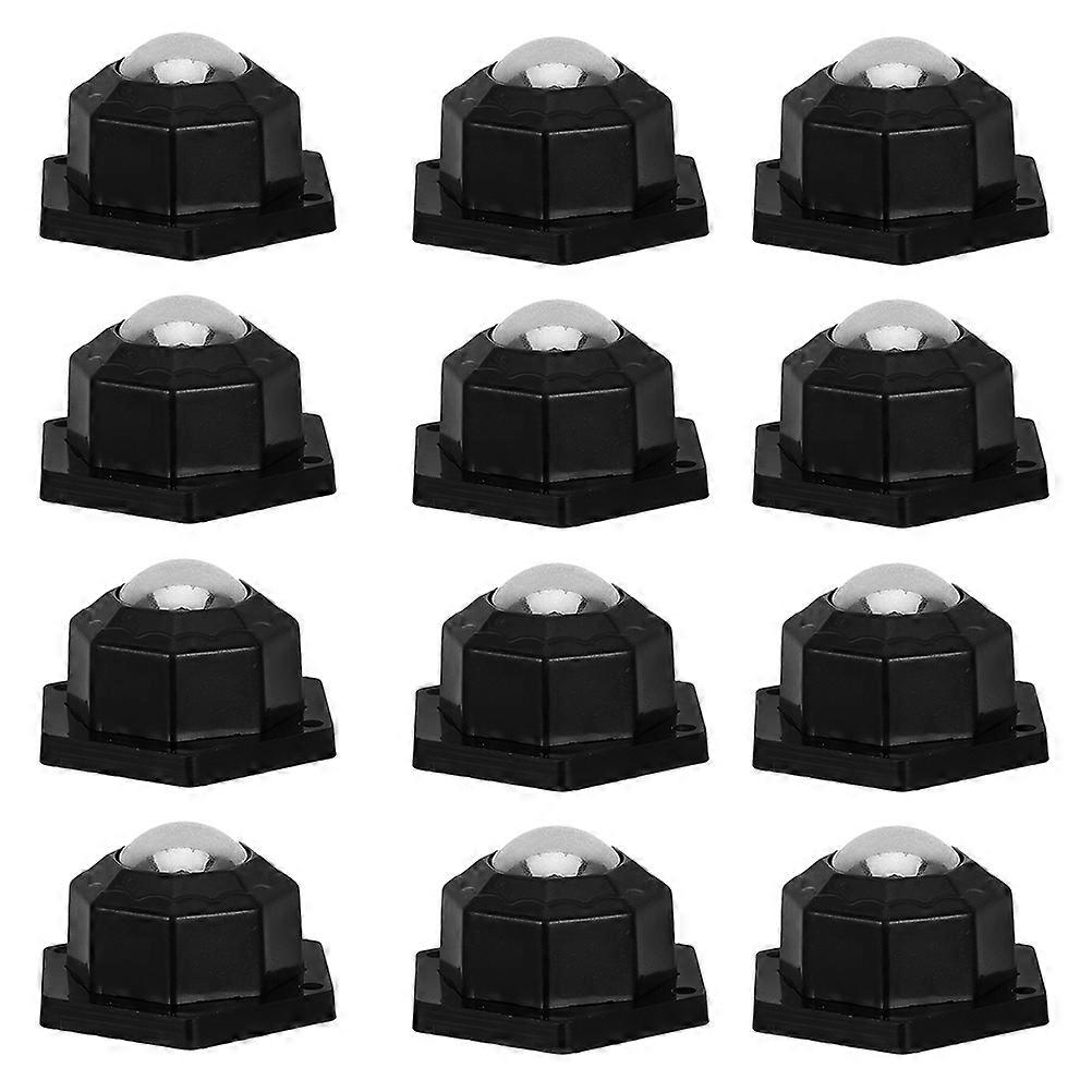 Self Adhesive Mini Caster Wheels for Small Appliances 360 Degree Rotation 12Pcs
