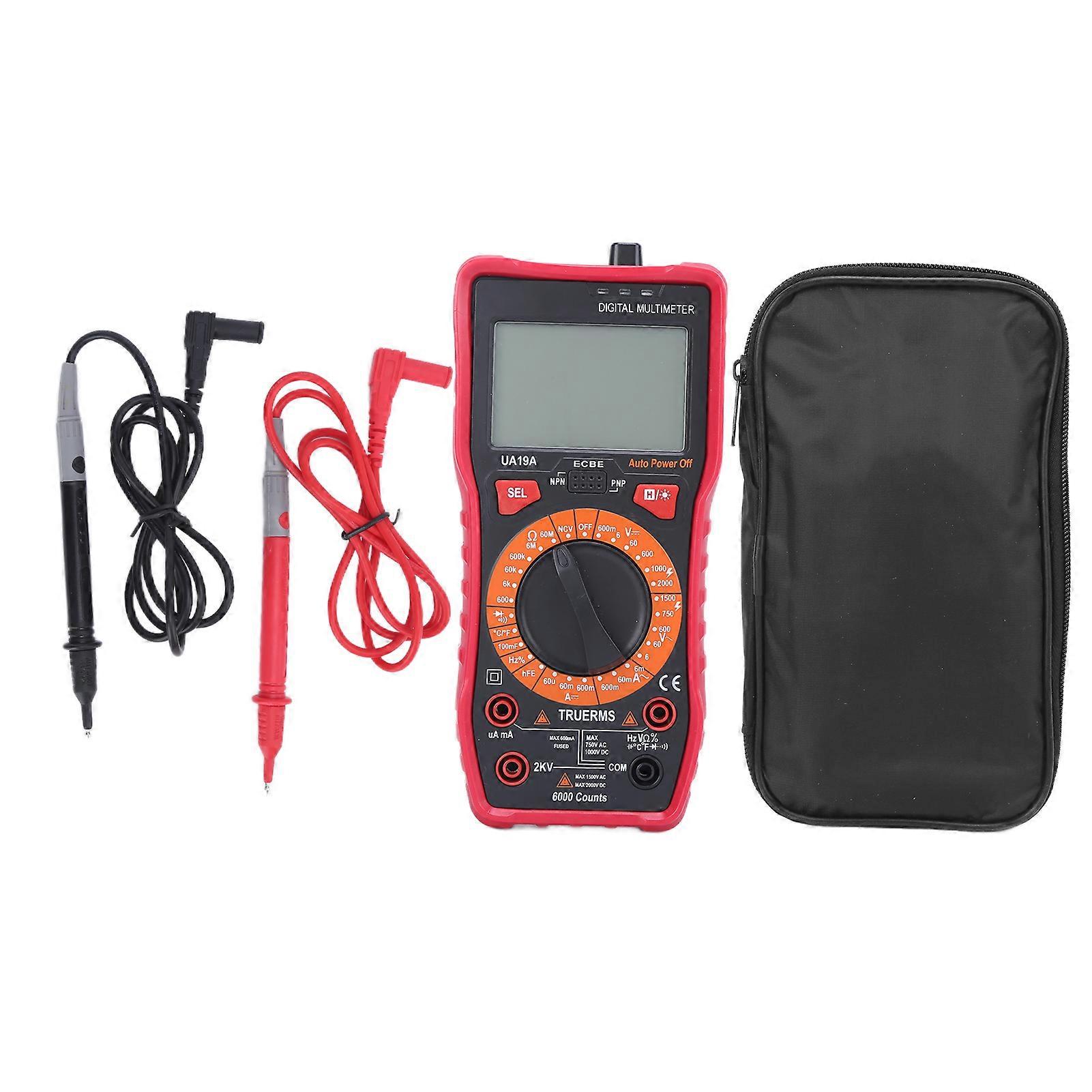 UA19A Digital Multimeter Handheld Current Voltage Resistance Capacitance Meter 20V/1000V