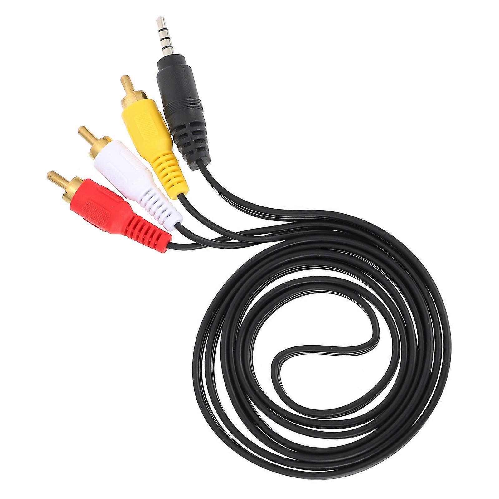 Aux Cord Audio Video AUX Cord TV Connection Copper 143X1.5X1.5CM Video Transmission 2Set