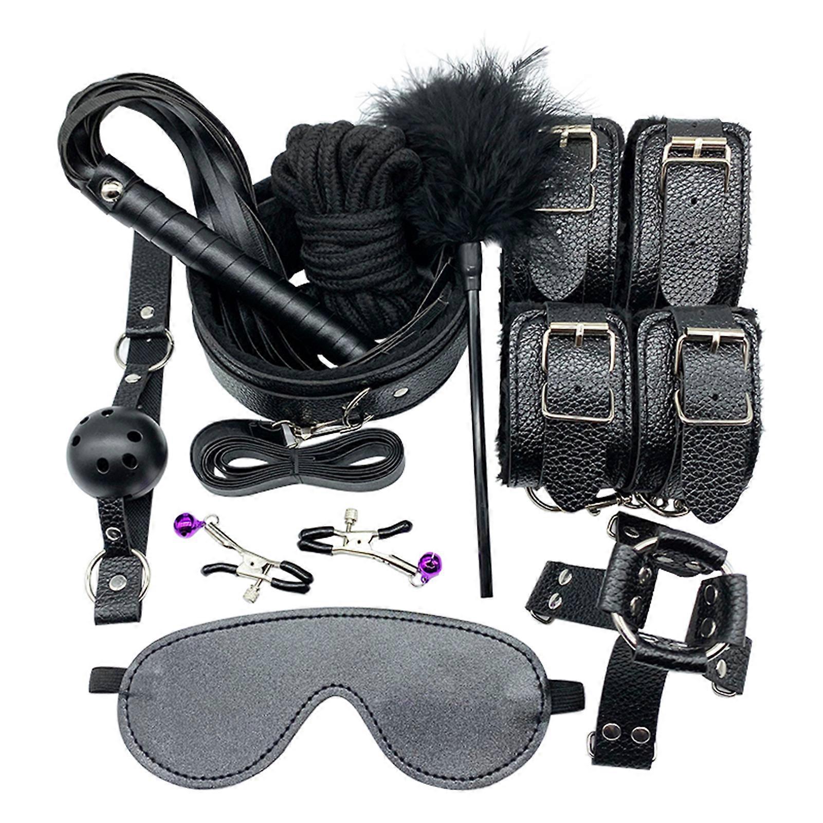 סט צעצועים לגירוי מיני אזיקים רטייה לעין ויברטור תקע מתכת לזוגות