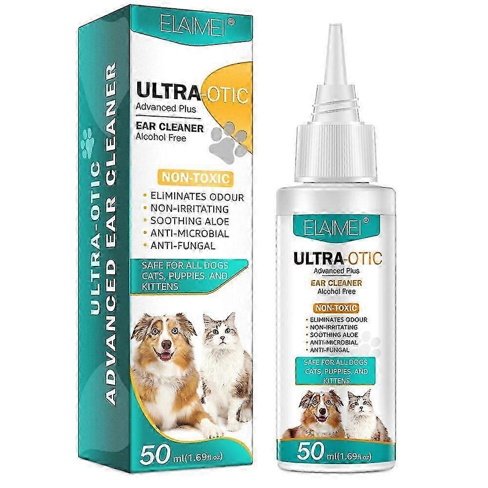 1-3Τμχ ULTRA-OTIC Advanced Plus Καθαριστικό Αυτιών για Κατοικίδια - Απαλή, Μη Τοξική Φόρμουλα με Αλόη 50ml