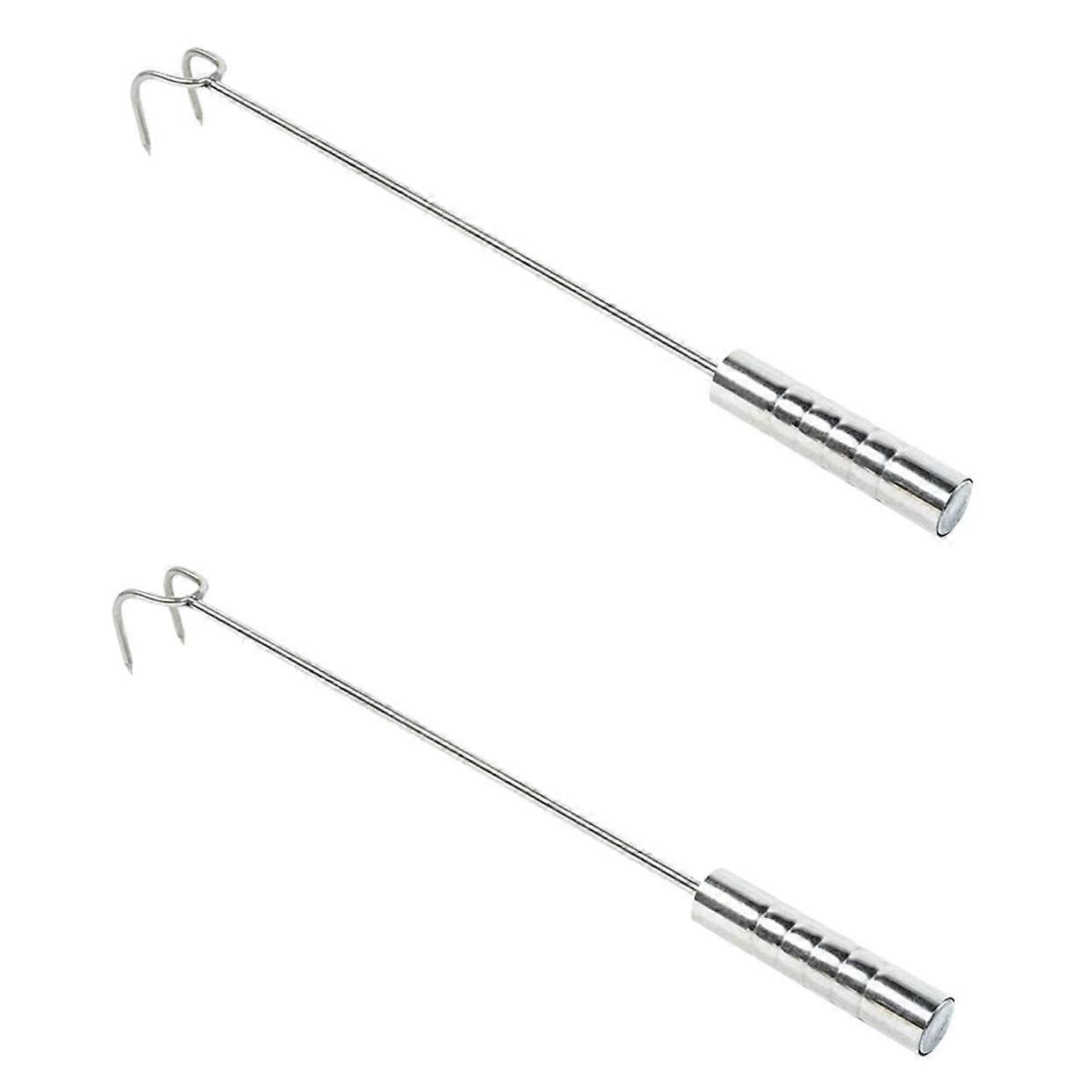 Meat Hooks 2-Pack Stainless Steel Barbecue Grill Hook For Smokers