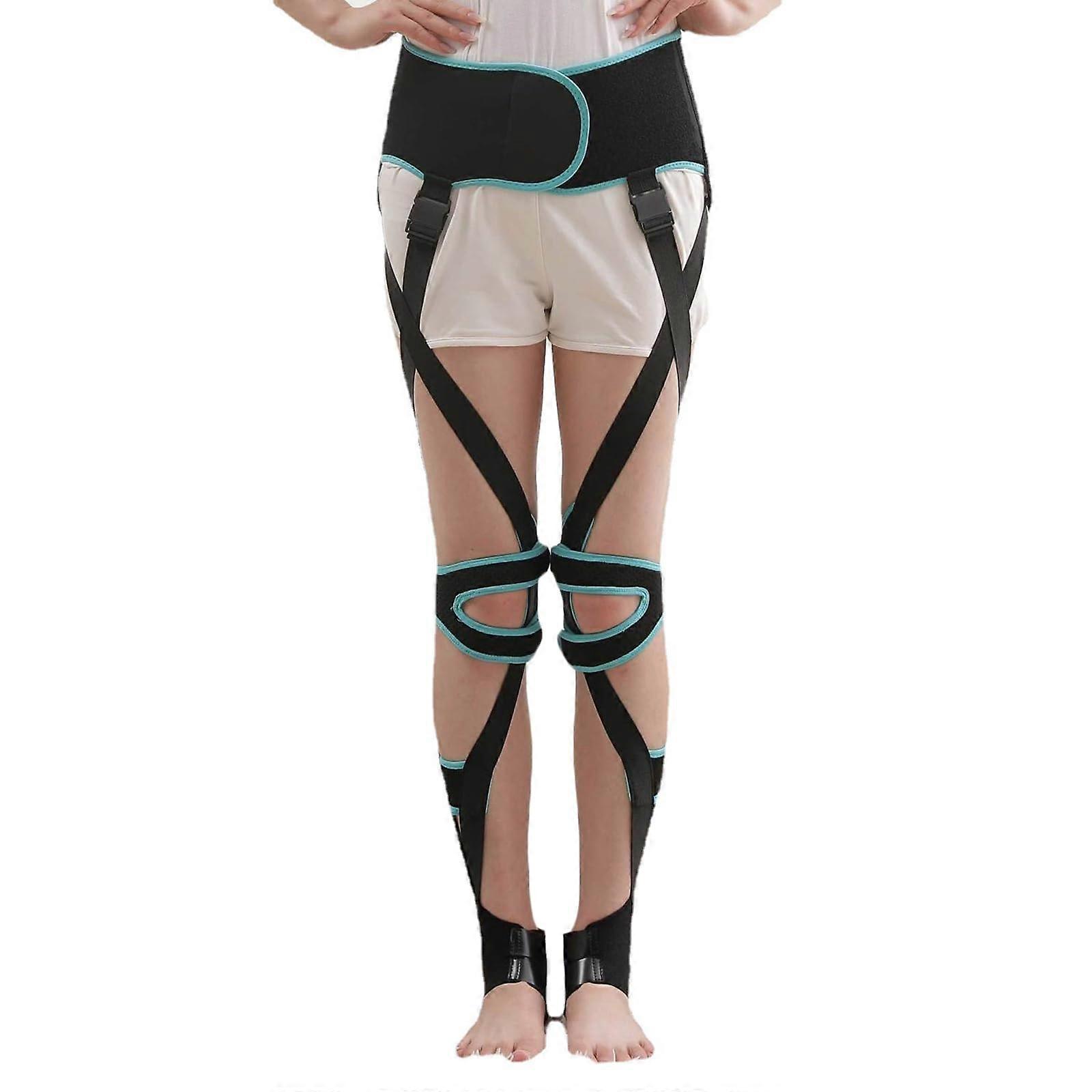 O/X Beintyp-Korrekturgürtel - Adjustable Leg Correction Band with Waist Support, Foot Cuff, Available in 3 Sizes for Adults and Kids