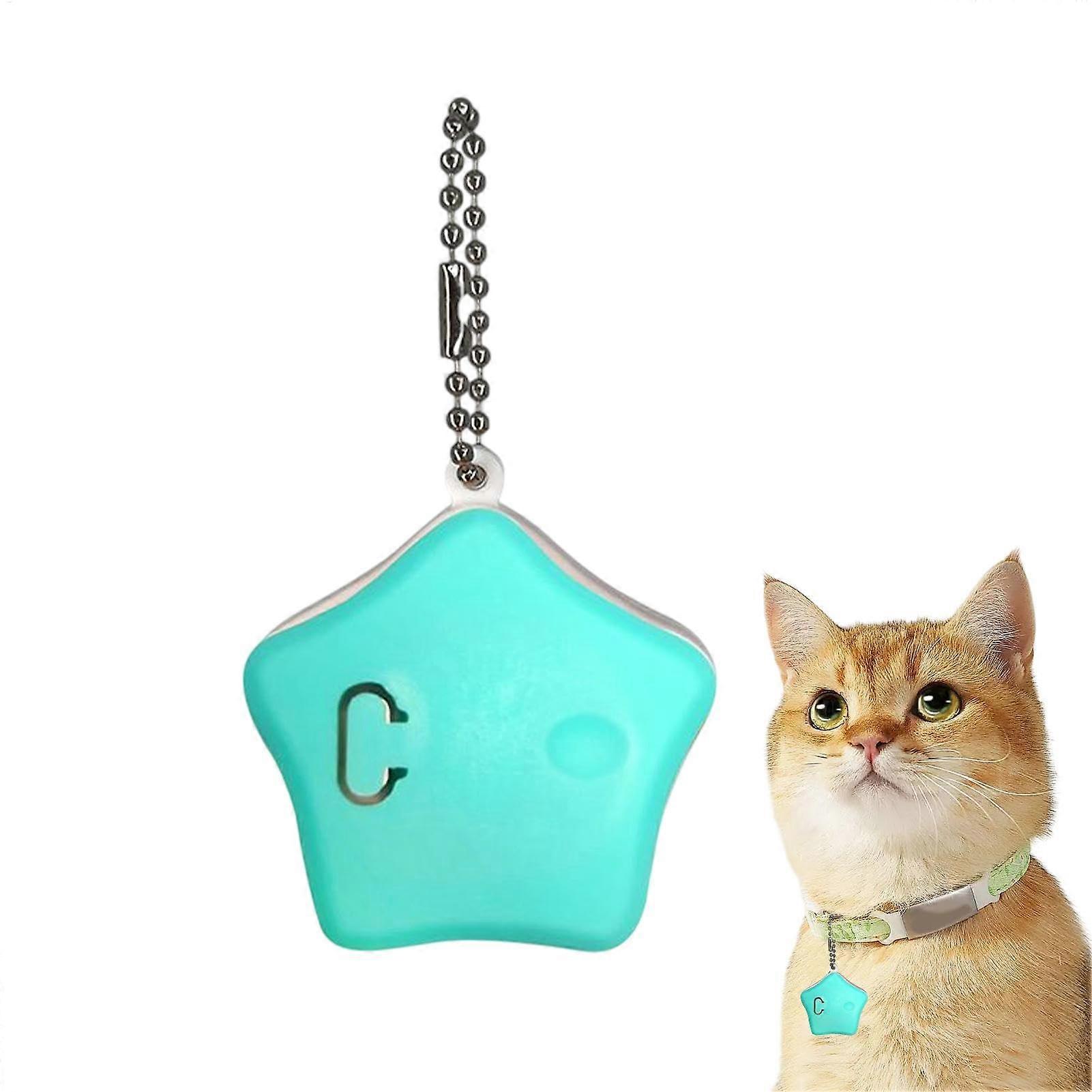 USB Light for Dog Collar, Rechargeable Blinking LED Pendant in Star Design - Compatible with Kittens, Waterproof and Lightweight