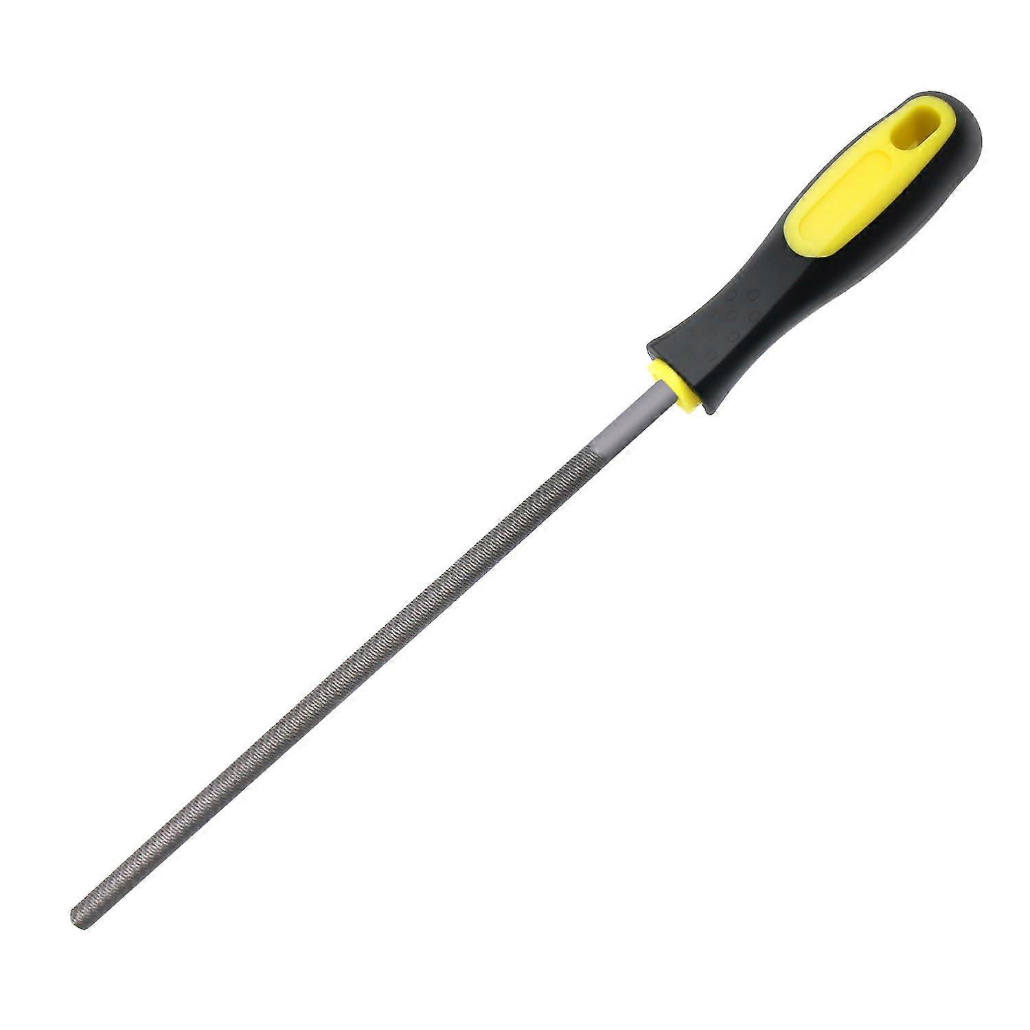 Diamond File 8 Inch, 20.3 cm Round File for Metal Edge Trimming, Woodworking, Tire Filing, and DIY Grinding Tasks