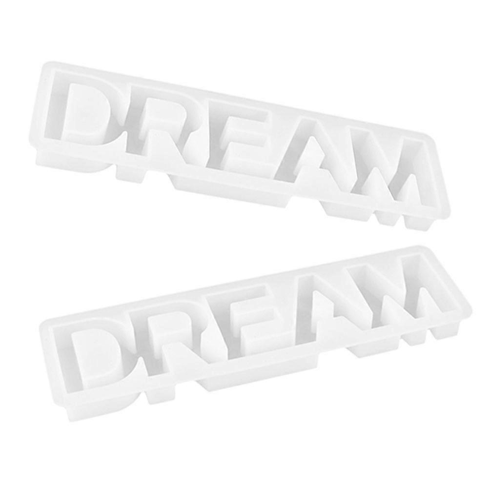 Silicone Resin Mold DREAM Epoxy Molds Diy Projects Home Decoration Craft Making 21.5X6.2CM 2Pack