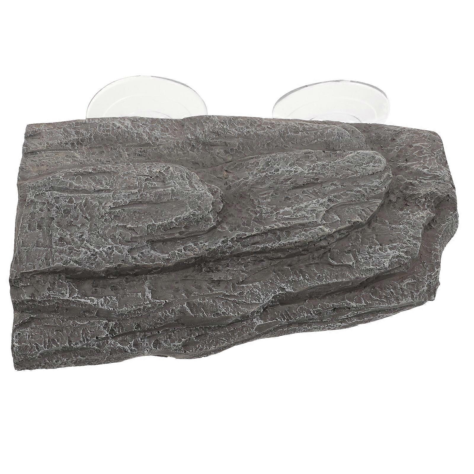 Turtle Basking Platform with Suction Cups – Secure Climbing Terrace for Tortoise Tanks, Promotes Exercise and Rest