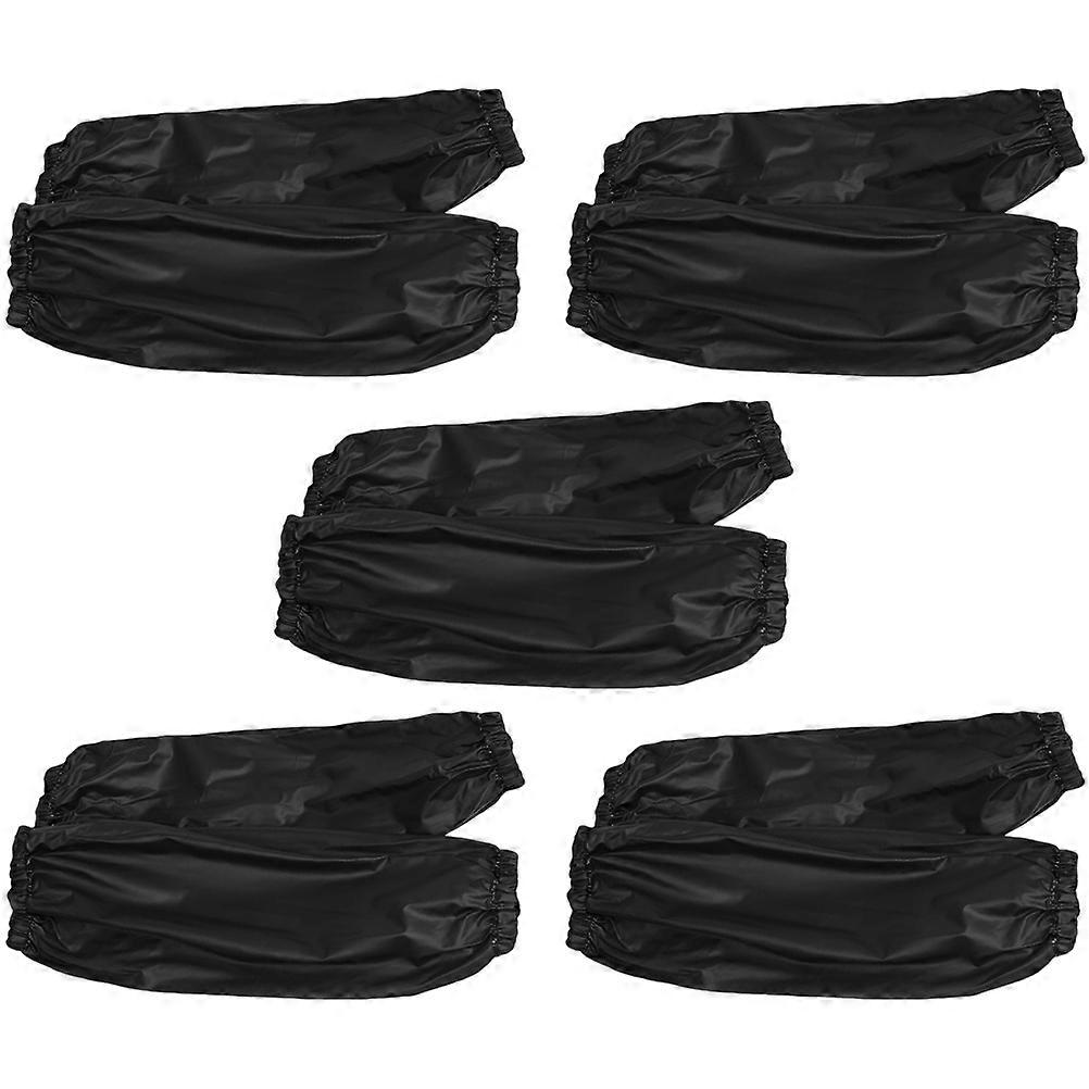 Waterproof Arm Oversleeves for Daily Use 5Pairs Reusable PVC Arm Sleeves