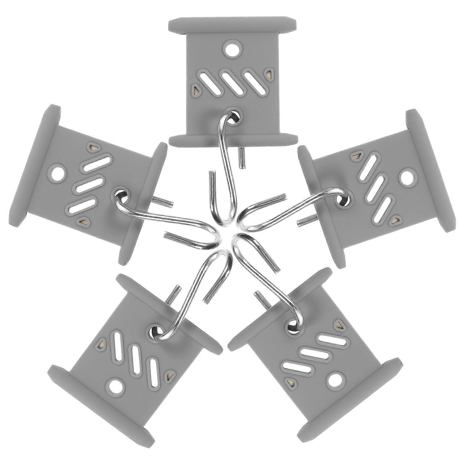 Ulkokoukut Markiisi Koukku Vaatekoukku Rv Tarvikkeet Harmaa 5kpl Helppo asennus