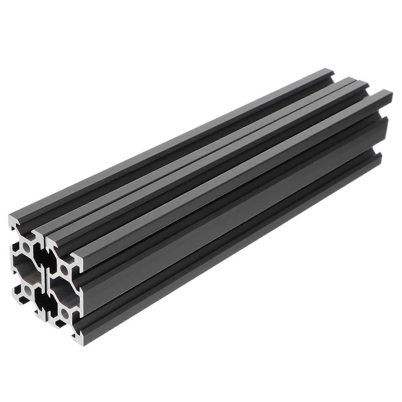 2 Pcs Aluminum Extrusion Profile Anodized Black Linear Rail for 3D Printer
