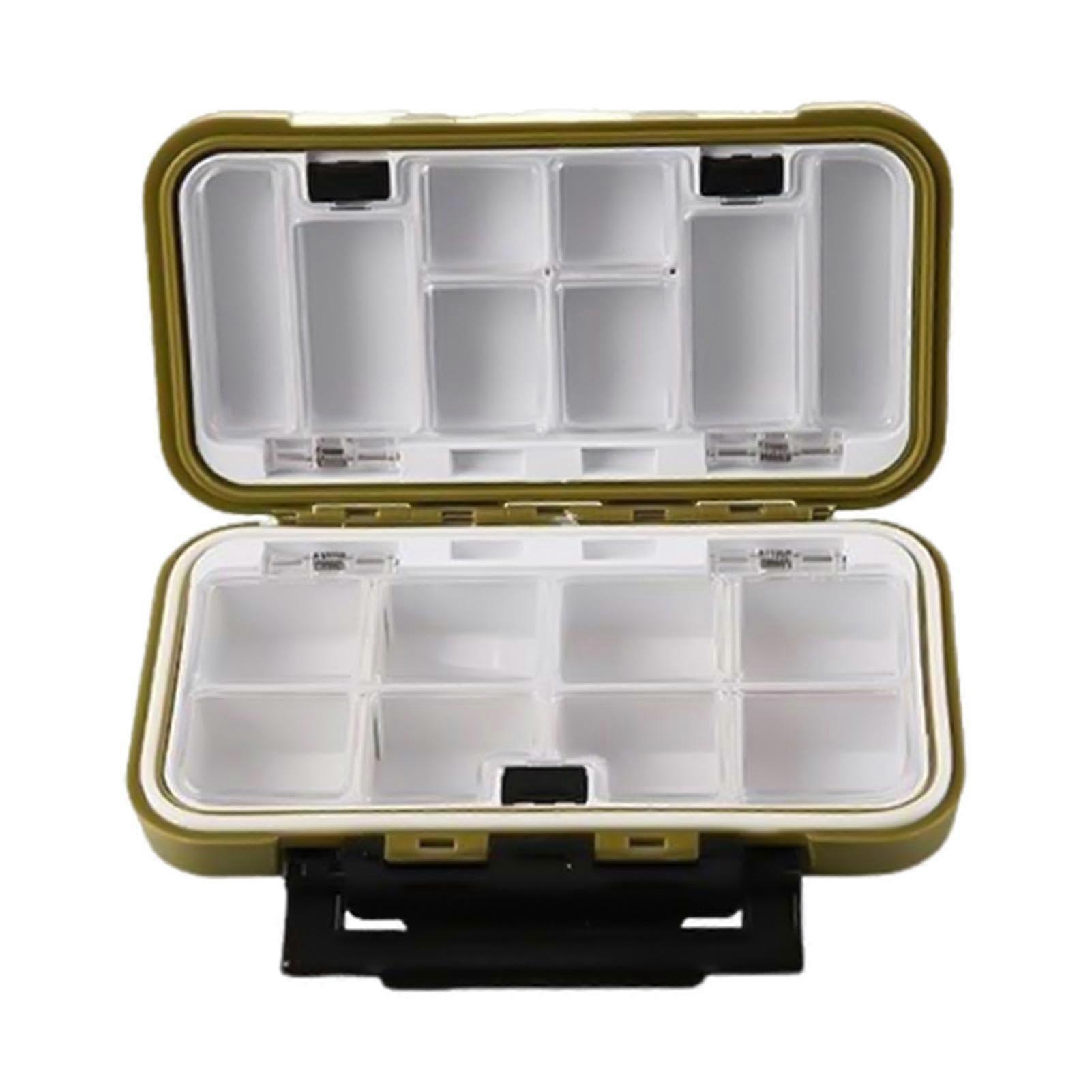Fishing Tackle Box, Waterproof Bait Storage, Strip Seal Tool Box in Green