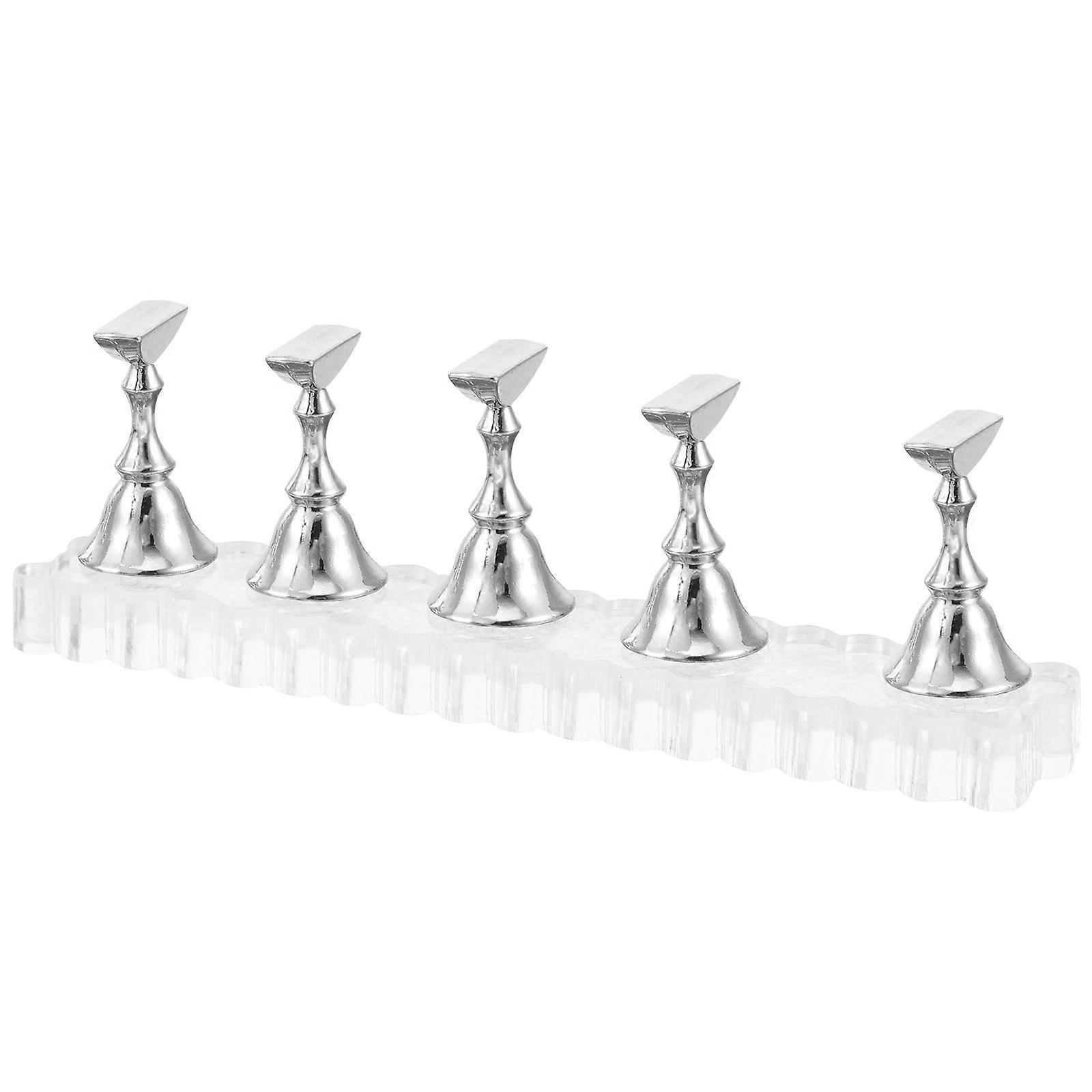 Nail Stand Base 1 Set Ideal For Home Use Nail Art Training Round Japanese Style Practice Tool