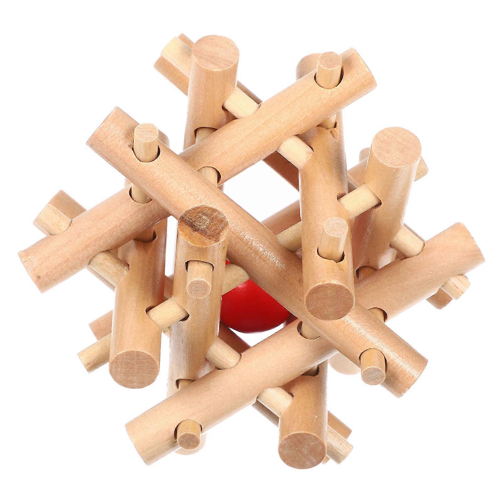 Educational Toy Ball In The Cage For Children And Adults 3.9X3.9X3.2in Promoting Family Bonding And Cognitive Skills 1Pcs