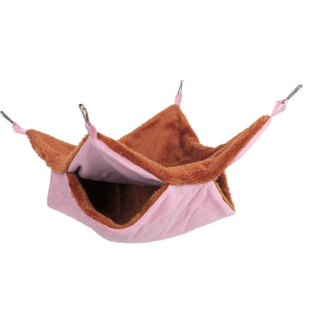 Pet Cage Hammock Plush Oval Indoor Use Sleeping Pouch For Small Pets Including Squirrel And Sugar Glider 1Pack