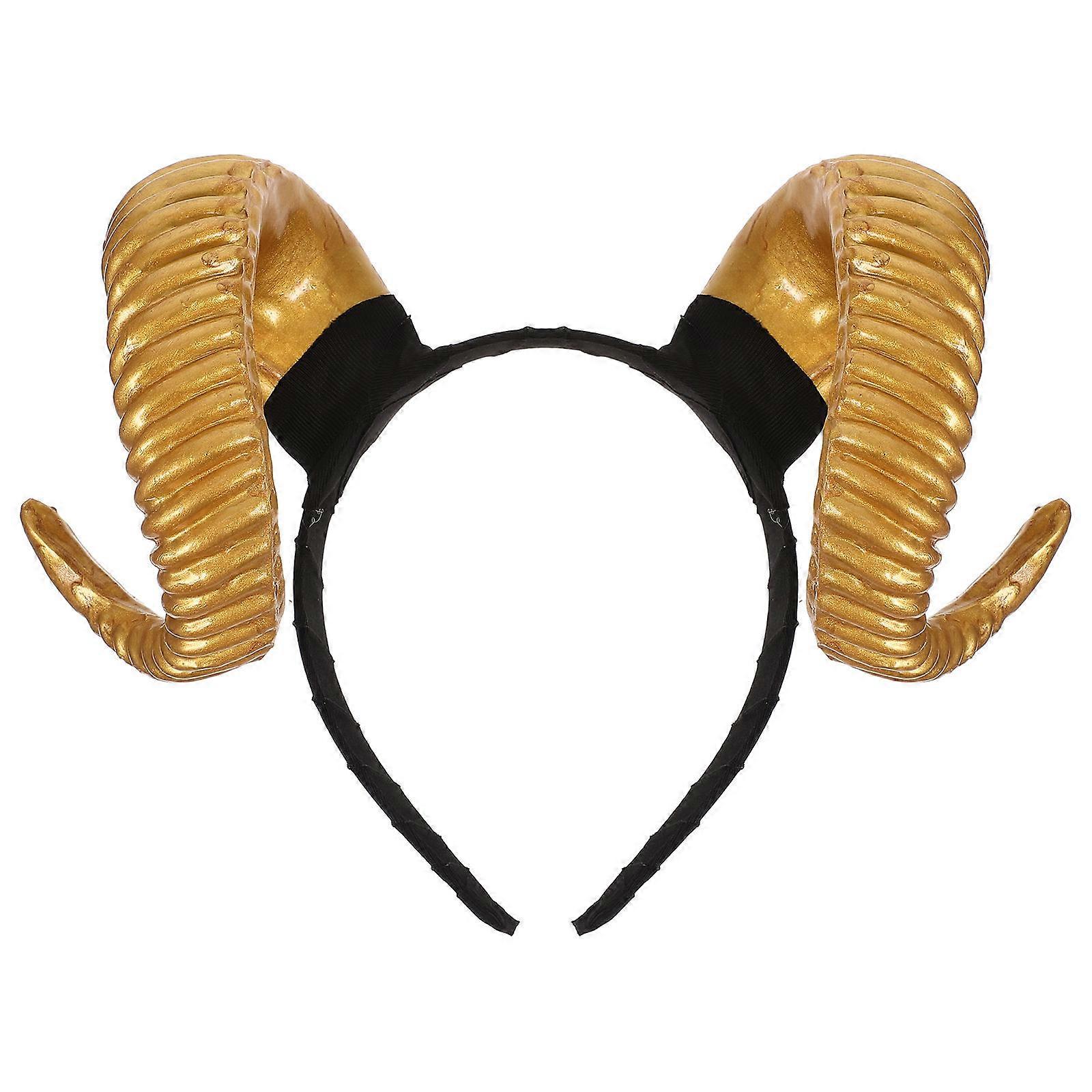 Golden Hair Bands with Creative for Party Use Made of Polyethylene Lightweight and Slipresistant