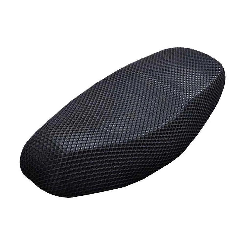 Motorcycle Seat Cover Mesh Fabric Anti-Skid Pad for Roller Bike Summer Breathable Cushion 75x55cm