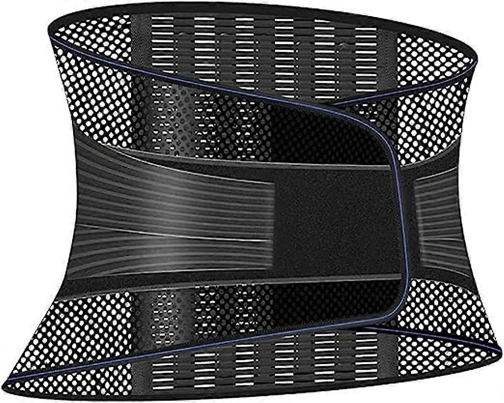Back Support Belt For Men And Women, Lumbar Belt With Struts, Waist Padding, Adjustable Sciatica Relief, Size XL
