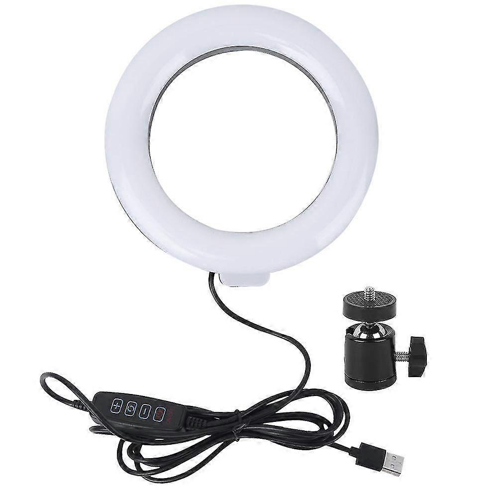6'' Dimmable LED Ring Light with Adjustable Fill Light & Ballhead - Perfect for Vlog & Live Video Studio Setup