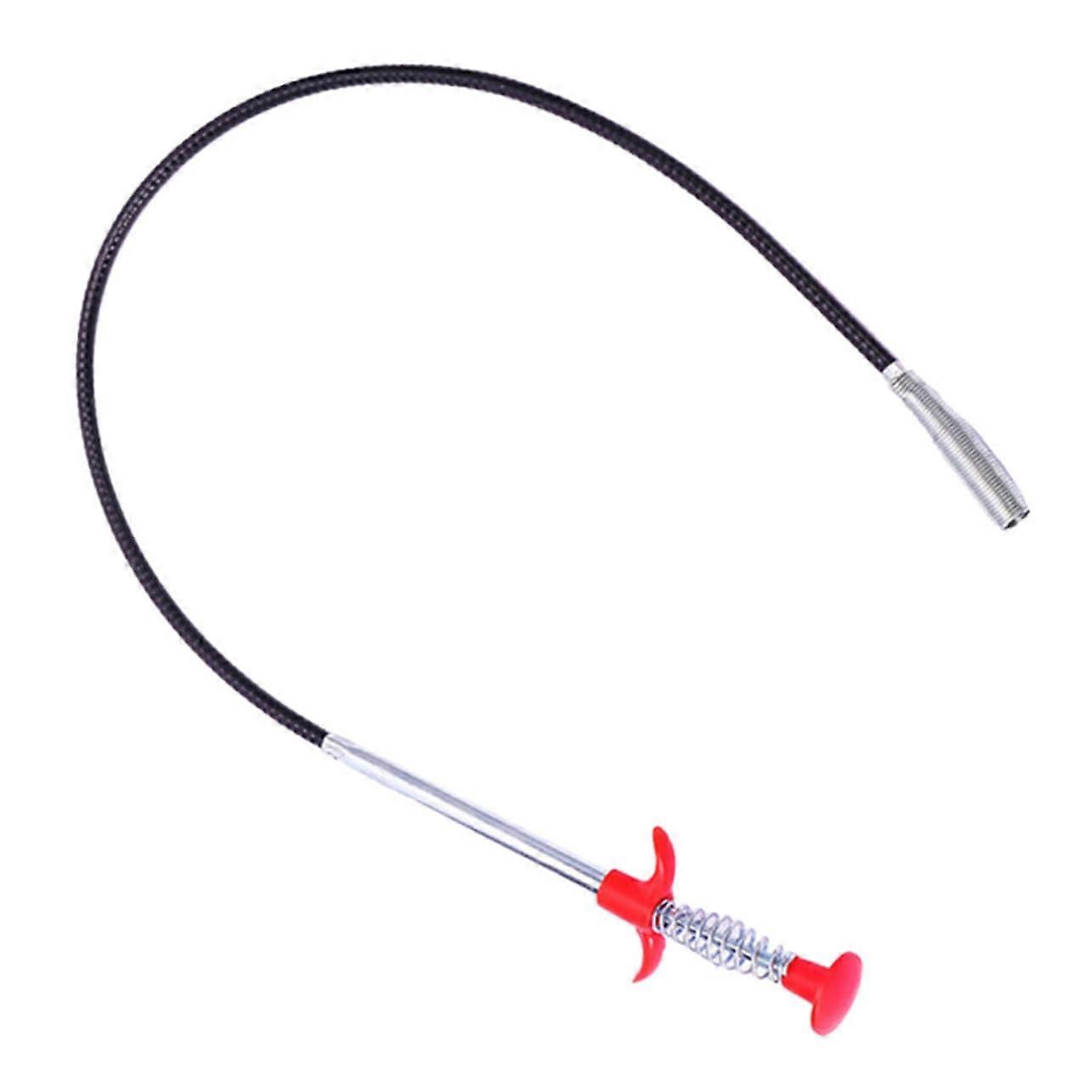 Flexible drain cleaner Effective for hair and drain clogs in bathrooms and pipes Robust metal construction with elastic toughness