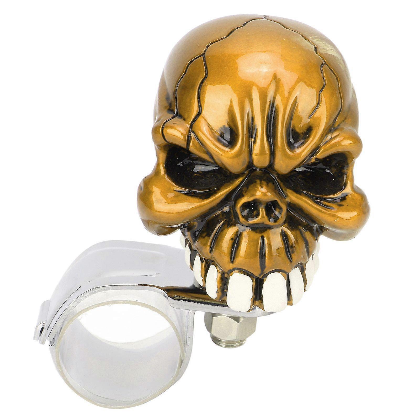 universal power handle steering wheel spinner skull shape