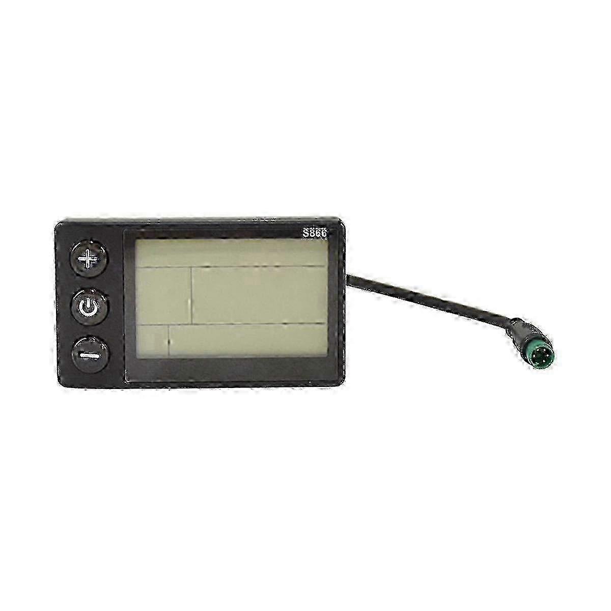Replacement LCD Display Panel for S866 Electric Bike Dashboard - Compatible with E-Bike Screen Display