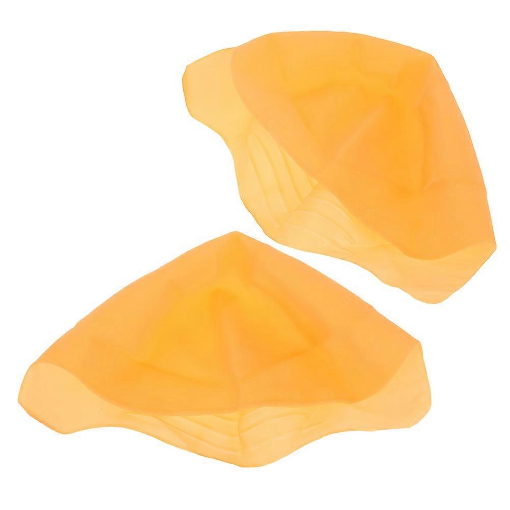 Realistic Latex Bald Cap for Cosplay with Khaki Color and Elderly Scalp Appearance 2 Pcs