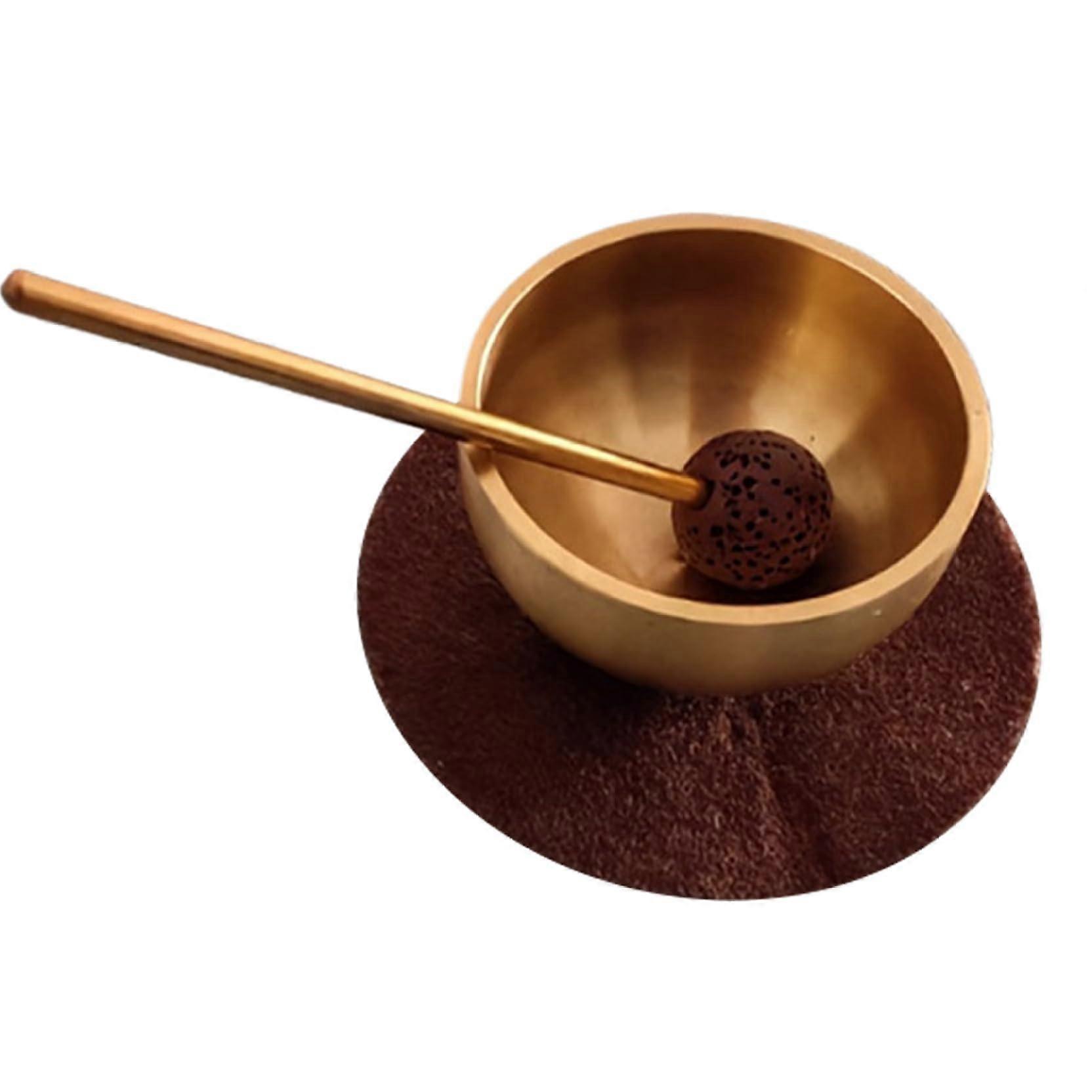 Mini Sound Bowl Set with Heartwarming Angel Sound, Portable Tibetan Singing Bowl with Mallet and Cushion for Meditation and Stress Relief