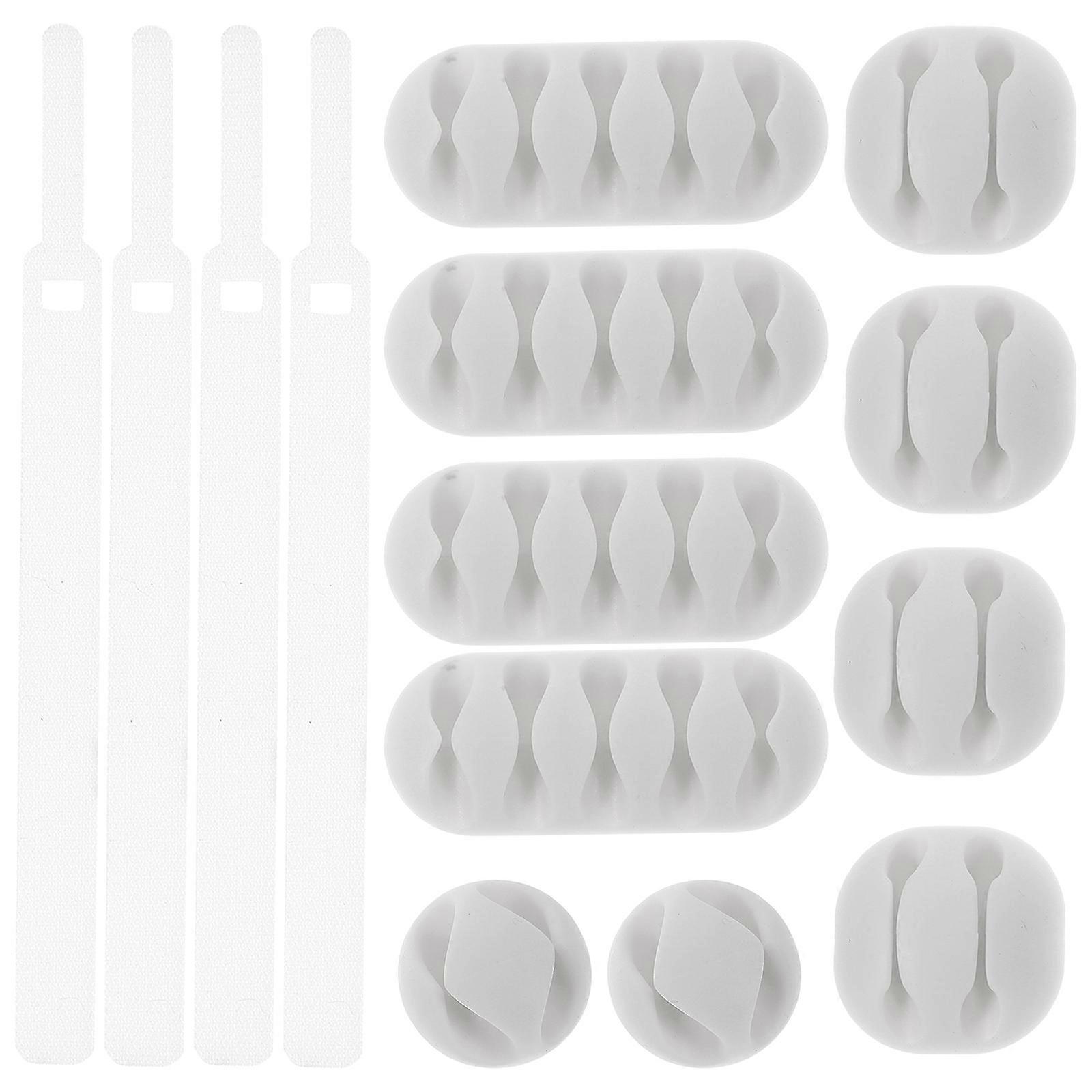 26Pcs Desktop Cable Organization Clips For Effective Wire Management In Desk Settings