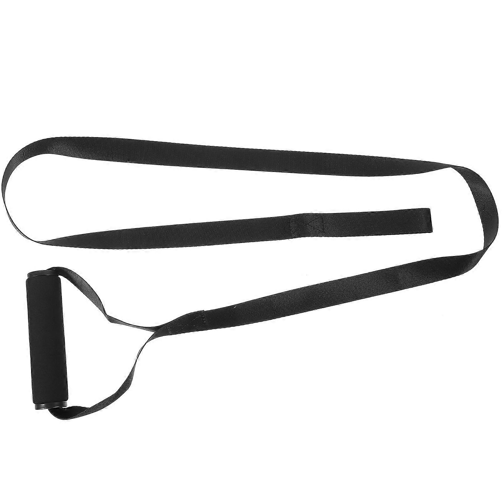 Sangle de traînée de cerf en nylon robuste pour une utilisation en plein air Équipement de chasse robuste réglable noir 0,5 pouce de large