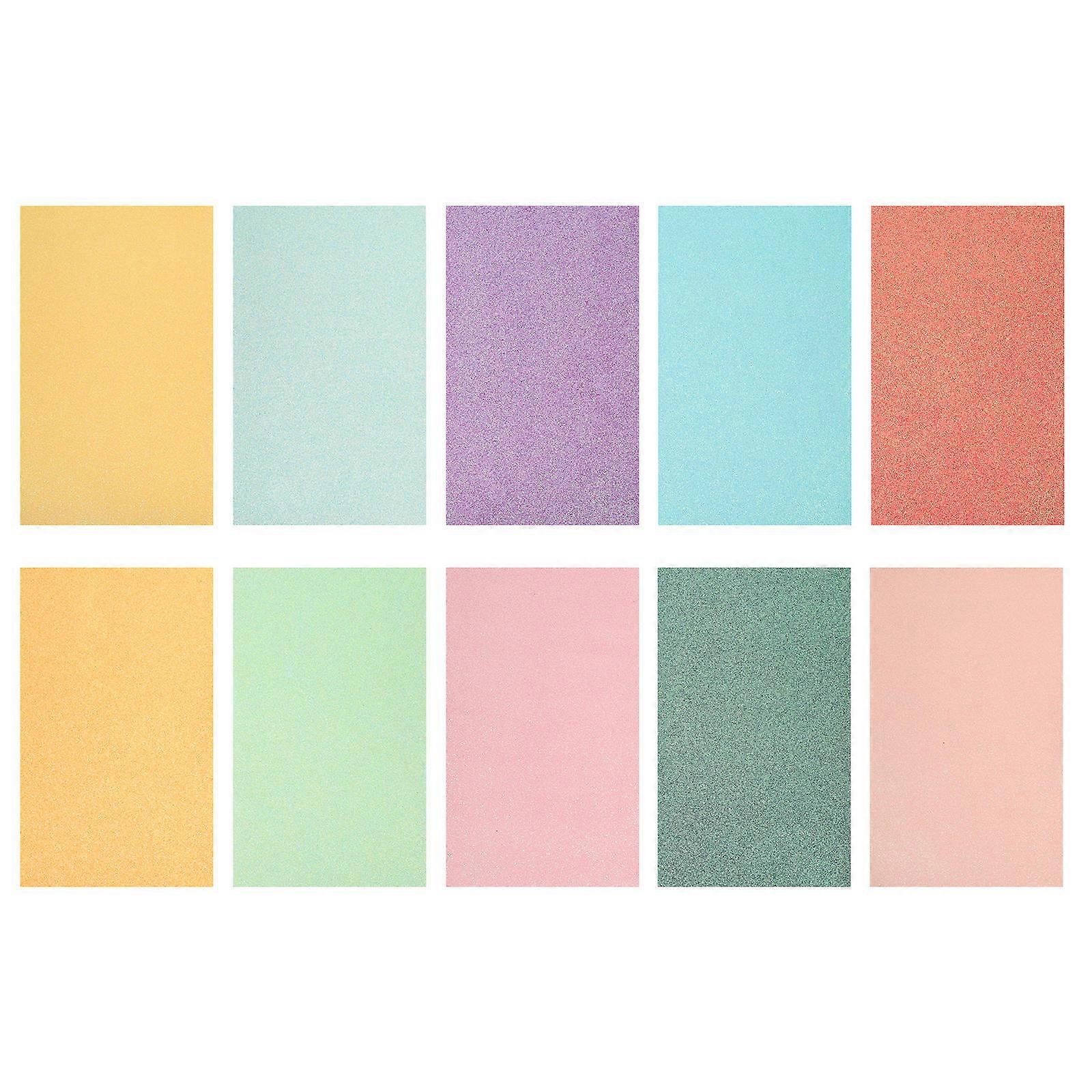 PU Sheet Sewing Fabric for DIY Crafts 10Pcs Assorted Color Material