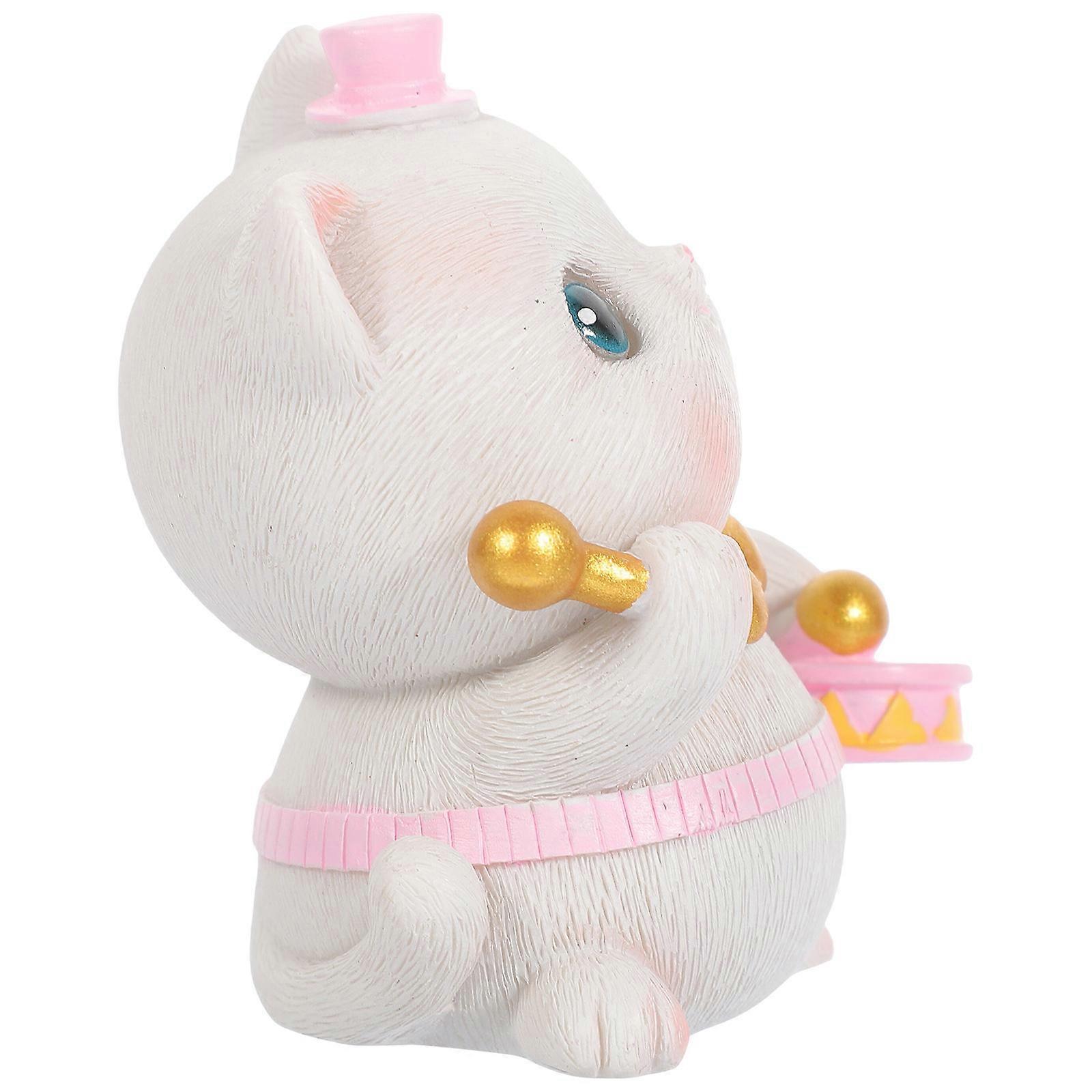 Tiny Cats Micro Figurines Perfect For Yard Decor And Housewarming Gift Receivers Multi Colored 1Pcs