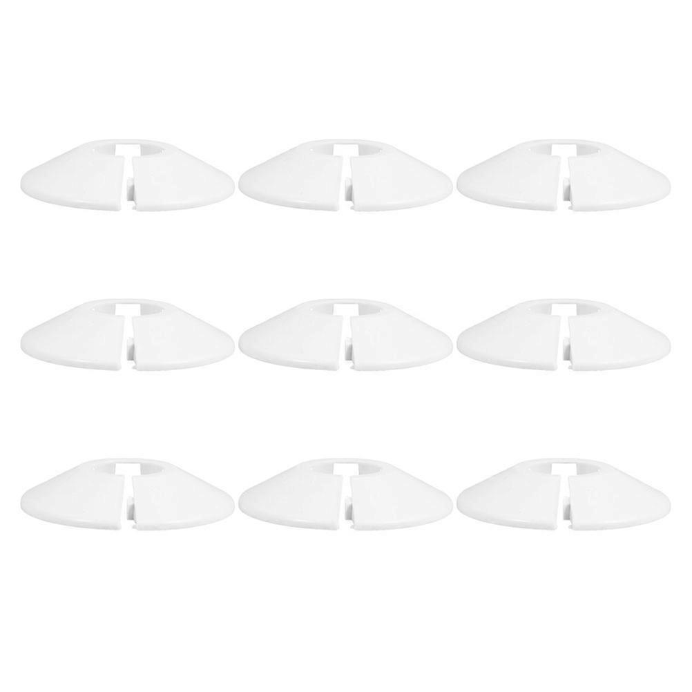 Durable ABS Plastic Pipe Hole Decorative Covers for Car Use White 9pcs