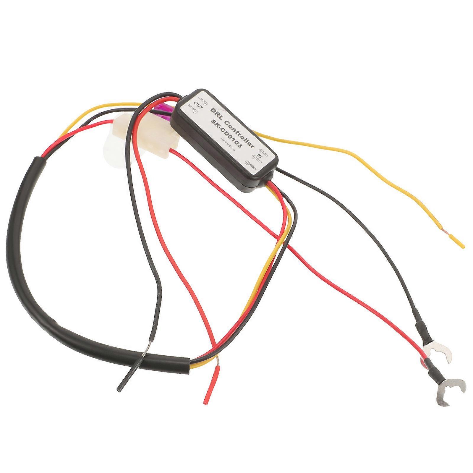 Daytime Running Light Harness Controller Multi Functional DRL Module for DIY Modifications Brightness Control Durable Relay