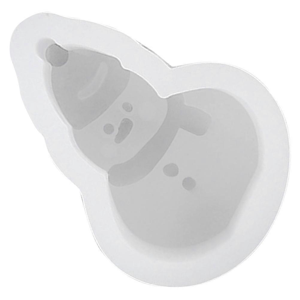 Christmas Snowman Silicone Mold For Fondant Making In White Color With Durable Tear-Resistant Technology 1Set
