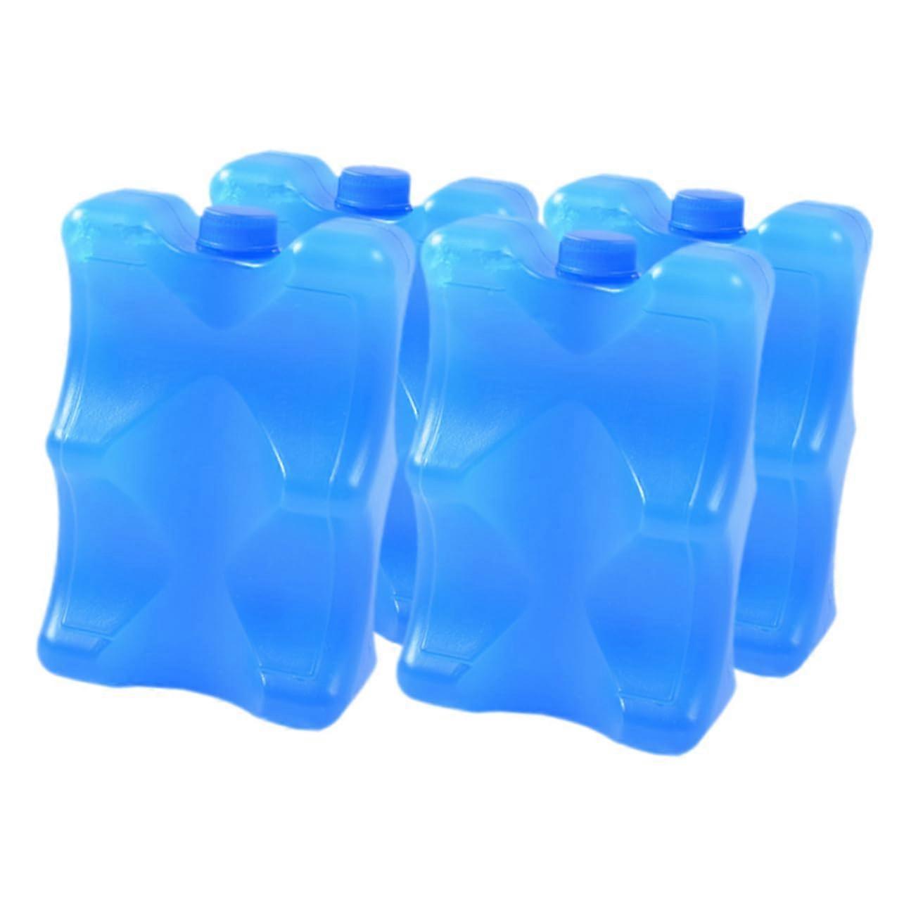 4 reusable ice packs  reusable ice container milk storage reusable lunchbox cooler storage cooler plastic blue