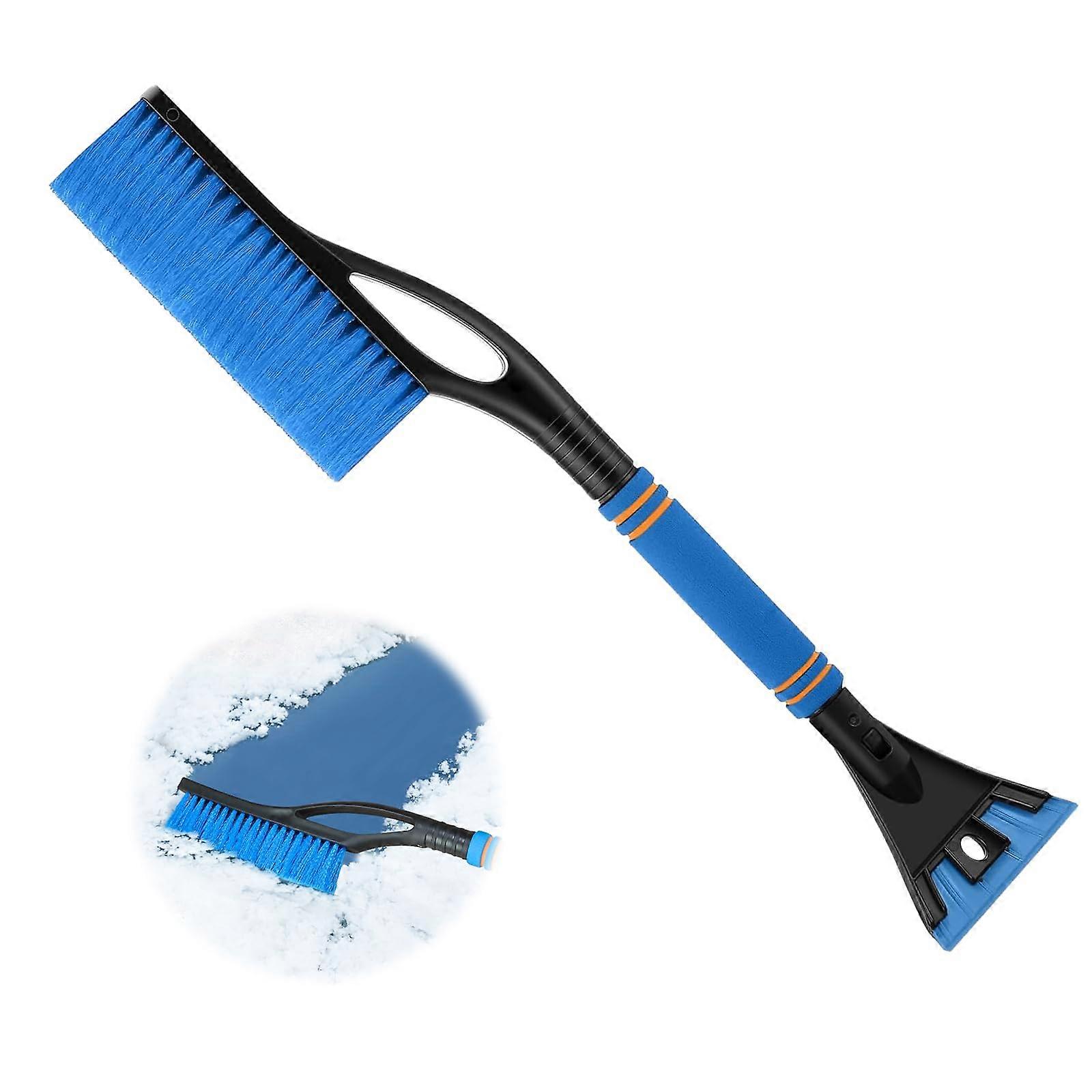 Ice Scraper Car with Broom - Retractable Snow Brush for Car Windows, Windscreen De-Icer, Snow Remover Tool for Winter Use