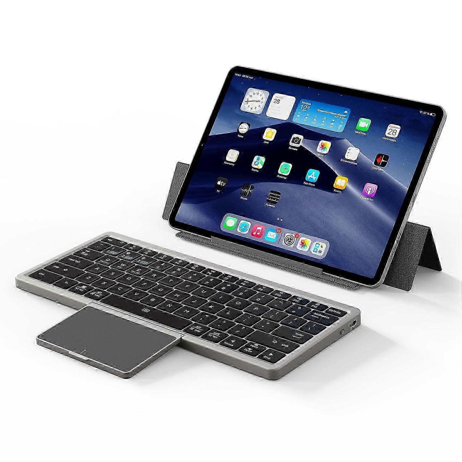 DUX DUCIS Multifunctional Bluetooth Keyboard Portable Slim Wireless Keyboard with Touchpad