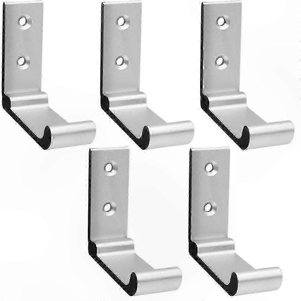Set of 5 Foldable Aluminum Hooks for Space-Saving Organization and Storage Solutions