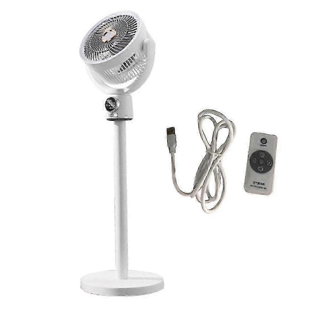 18650MAh Folding Portable Fan USB Remote Control Air Cooler Silent Rechargeable Floor Standing Fan,A JN