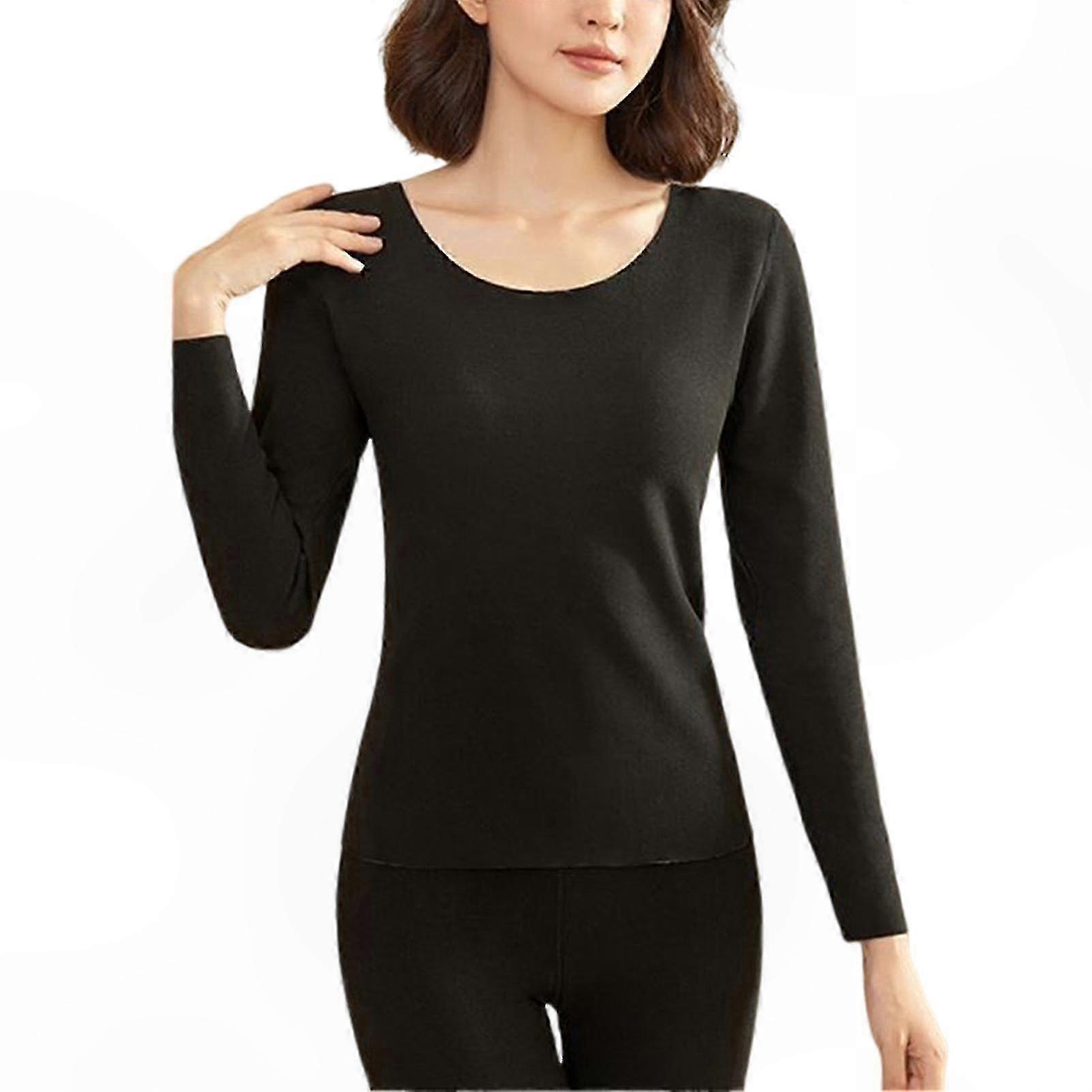 Set intimo termico in pile per uomo e donna, caldi long joll per la stagione fredda