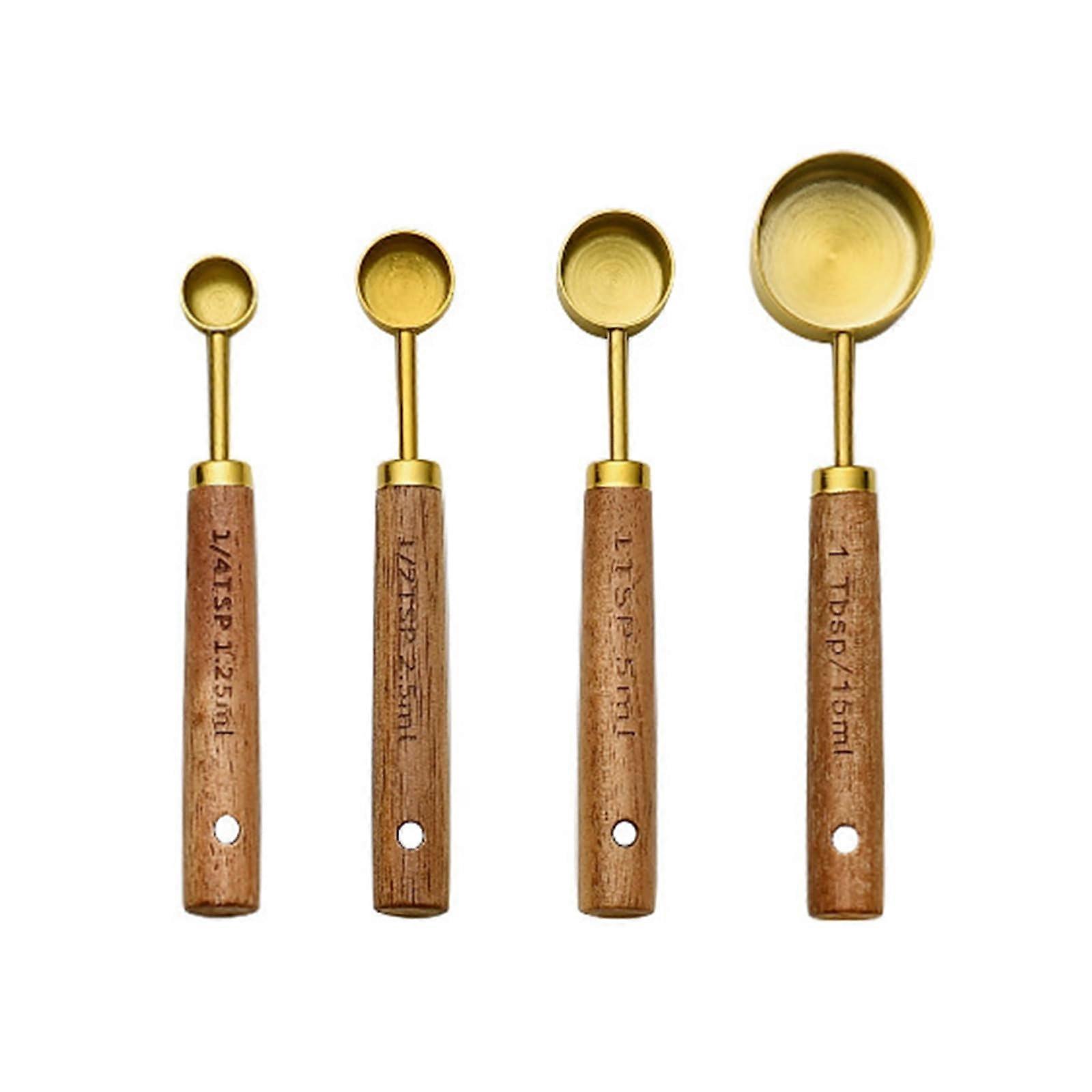 Baking Measuring Spoons 4-Piece Set, Kitchen Tool, Measuring Spoon Set For Dry And Wet Ingredients