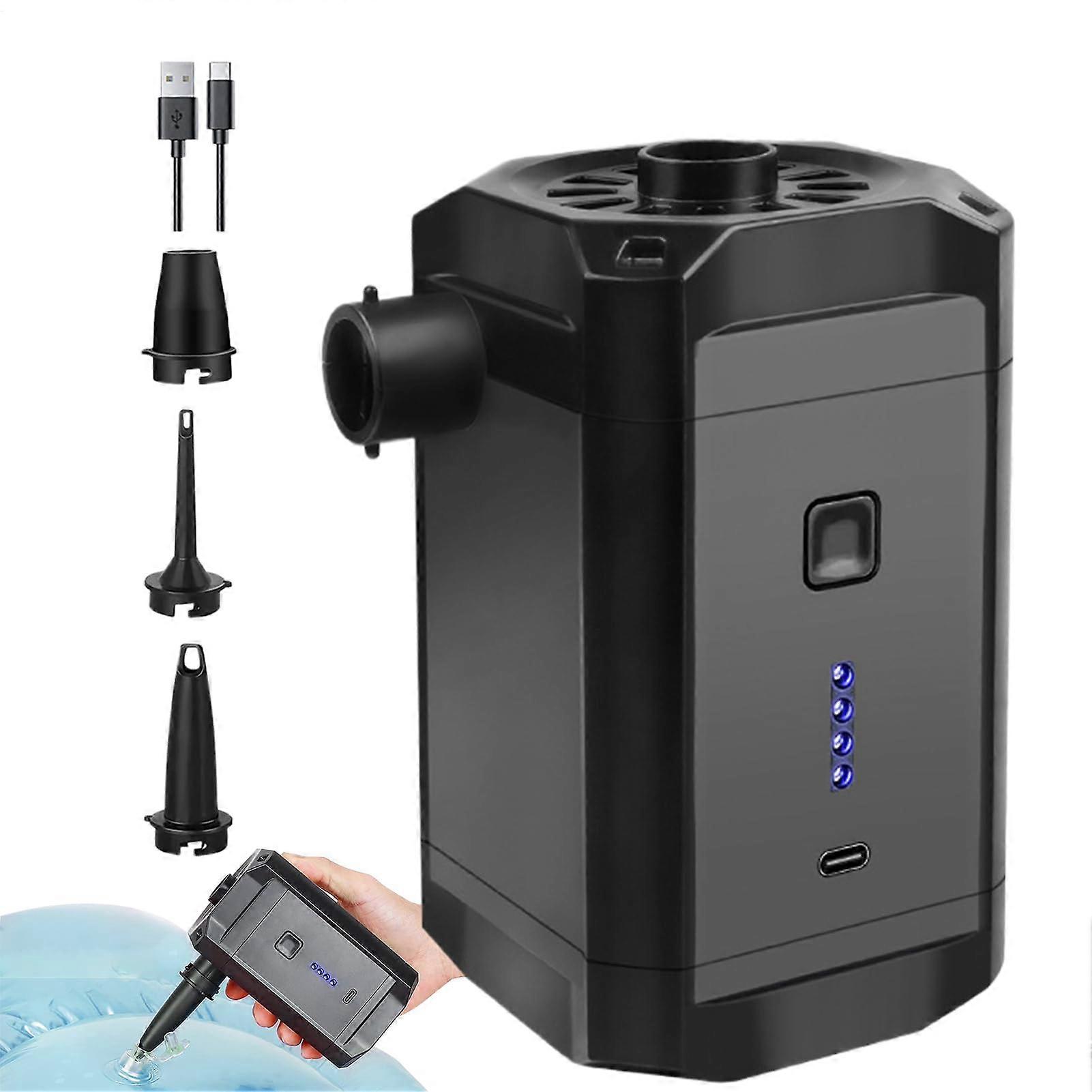 Air Pump for Inflatables – speed Electric Air Blower Fastinflating Pump For Air Mattresses Compact MultiNozzle