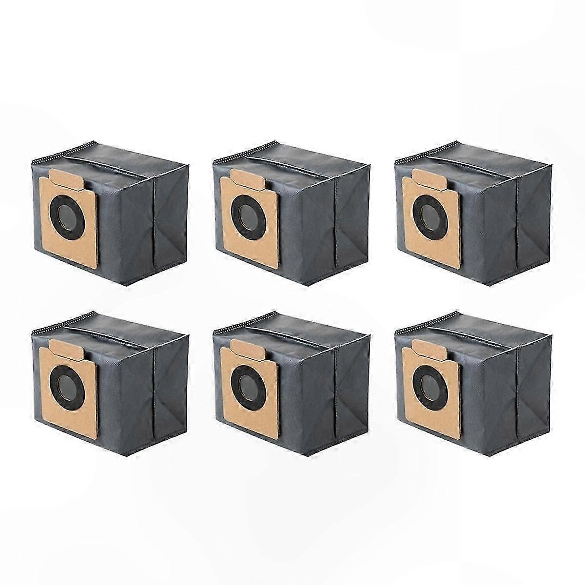 6-Pack Replacement Dust Bags for Self-Emptying Robot Vacuum Cleaner Station-Compatible with X8 Pro Models