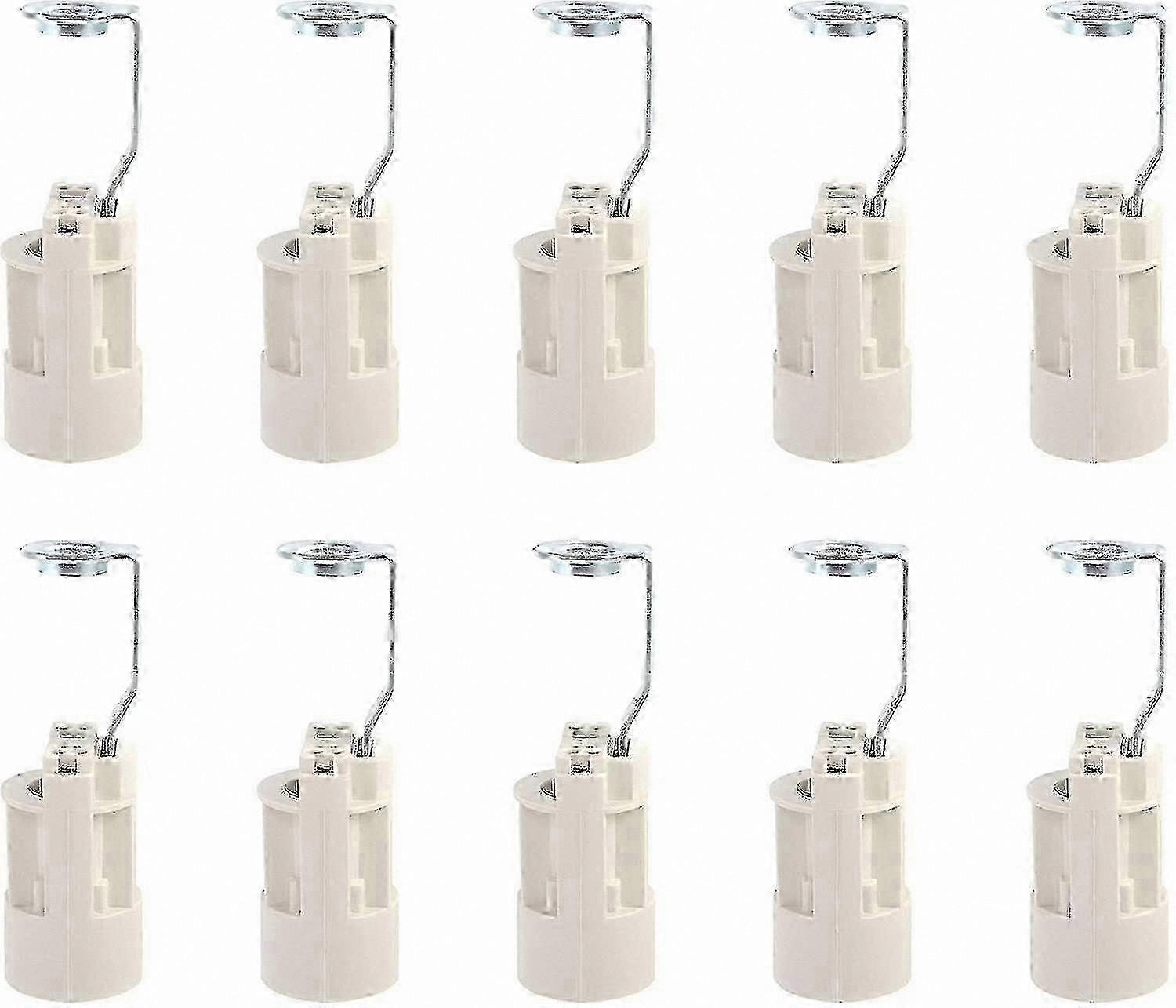Adjustable E14 Socket Converter - 10 Pack Candle Lamp Holder Adapter for E14 Bulbs