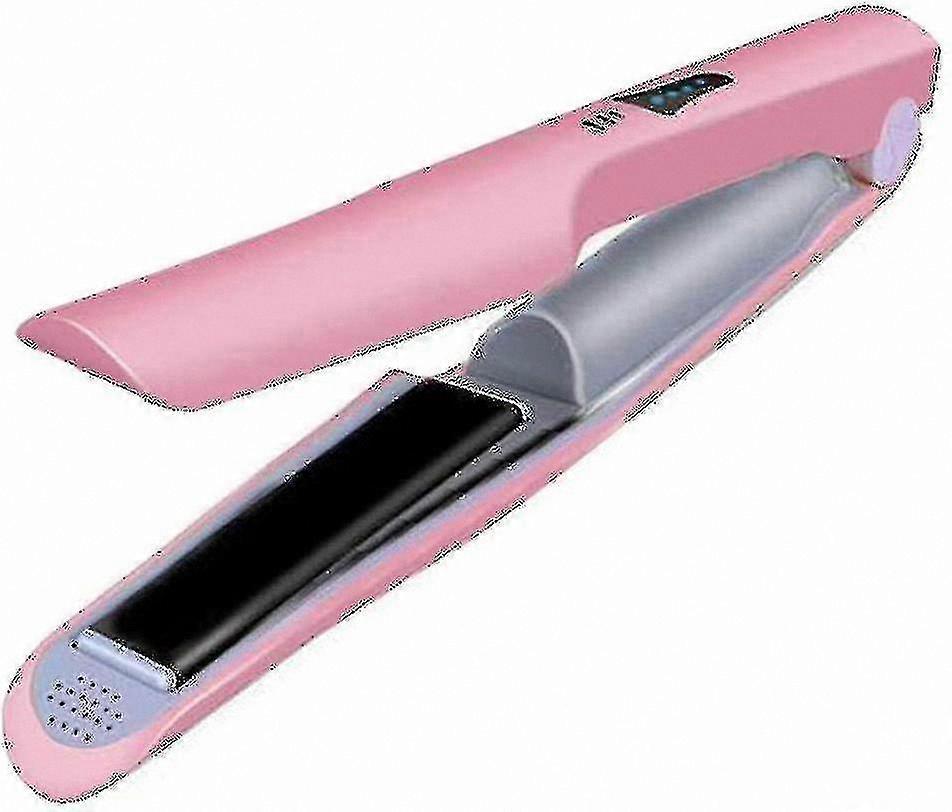 Portable Rechargeable Hair Straightener with USB Charging and Flat Iron Functionality
