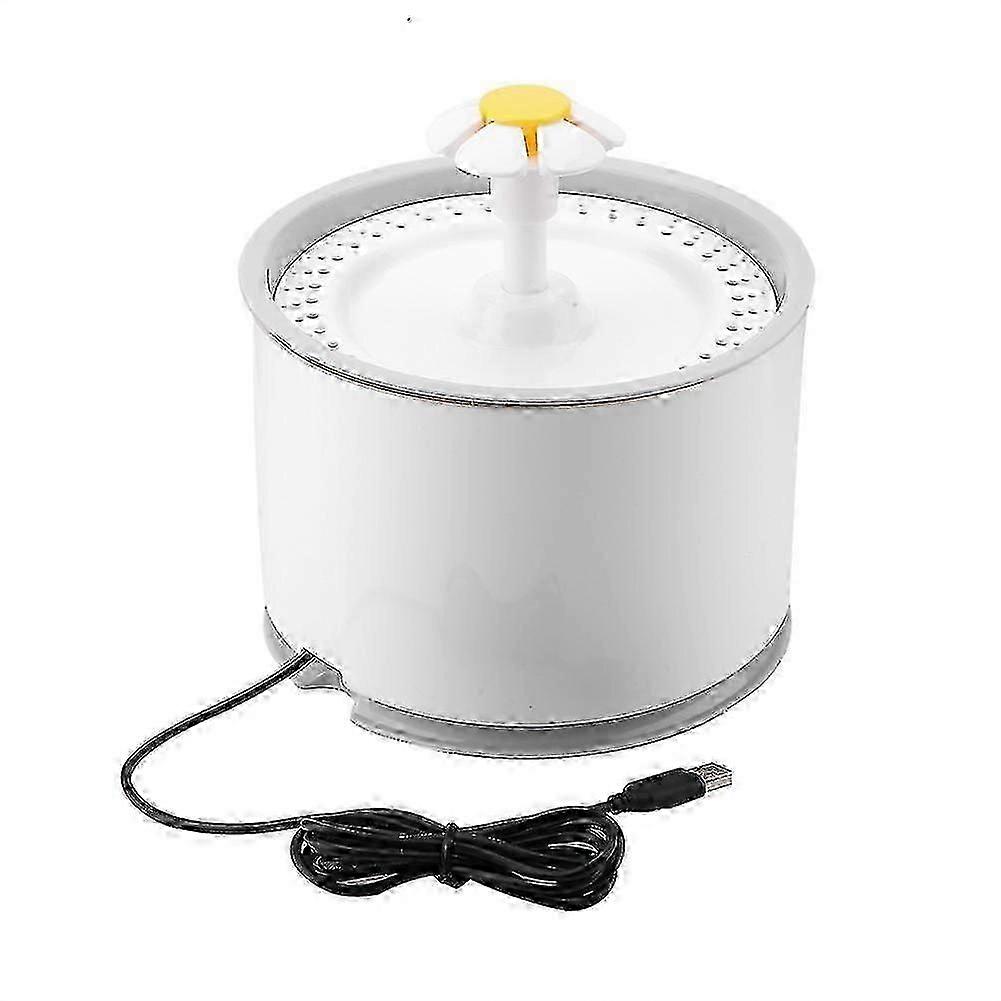 2,4 l LED-Auto-Off-Wasserfall-Trinkbrunnen mit Filter